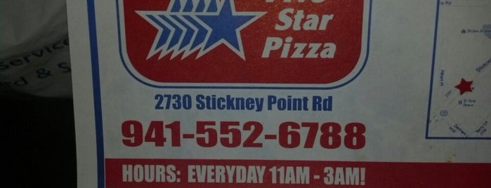 Five Star Pizza is one of My spots.