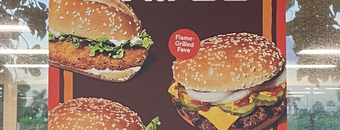 Burger King is one of Lieux qui ont plu à Jason.