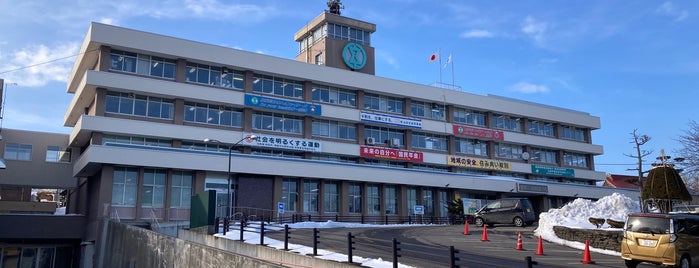 Monbetsu City Hall is one of マンホールカード札所.