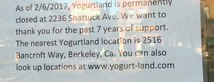 Yogurtland is one of San Francisco.