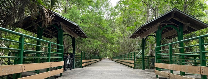Cross Seminole Trail Creek Bridge is one of Orte, die Clementine gefallen.