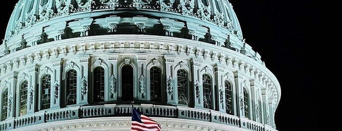 Top of the U.S. Capitol Dome is one of Washington.