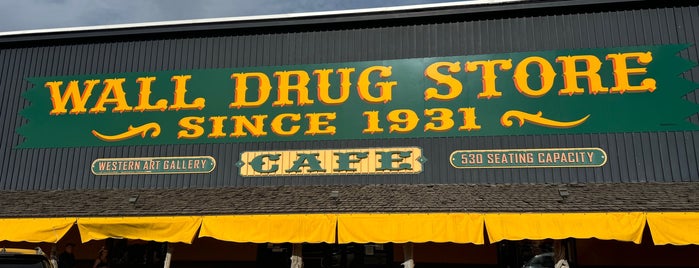 Wall Drug is one of Interior South Dakota.