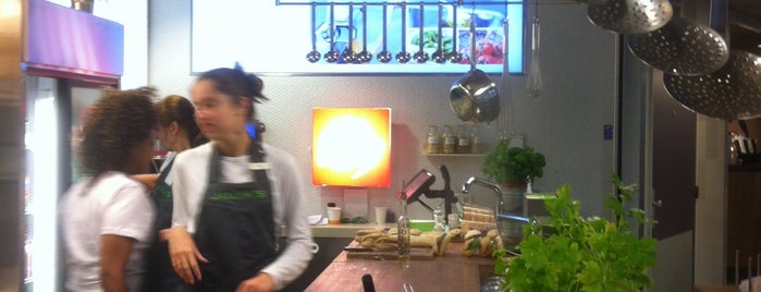 Julia's is one of Cucina Italiana op stations.
