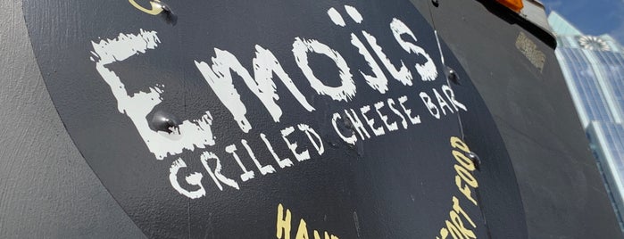 Emojis Grilled Cheese Bar is one of ATX Black-owned Restaurants.