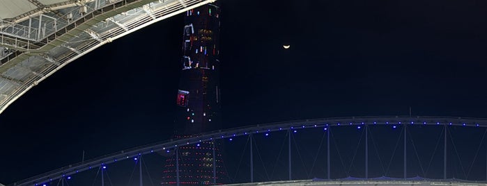 Khalifa International Stadium is one of Orte, die SMS FRANKFURT Group Travel gefallen.