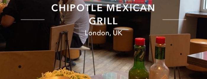 Chipotle Mexican Grill is one of London.