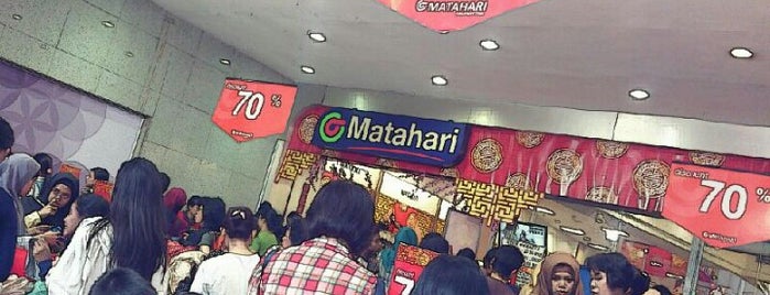 Matahari Departement Store is one of Favorit in java and Bali.