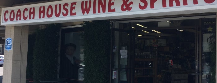 Coach House Wine & Spirits is one of favs around Bay Area.
