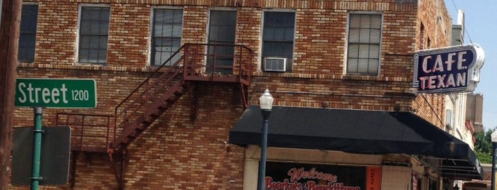 Cafe Texan is one of Texas Vintage Signs.