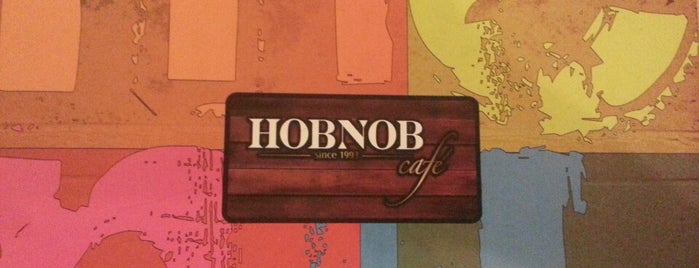 Hobnob Cafe is one of สถานที่ที่บันทึกไว้ของ Mona.
