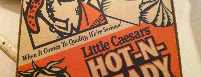 Little Caesars Pizza is one of places i go.
