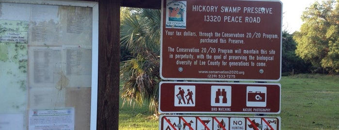 Hickory Swamp Preserve is one of Parks and Preserves.