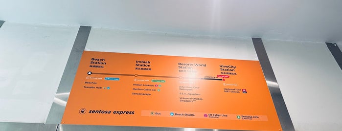 VivoCity Station is one of MRT.