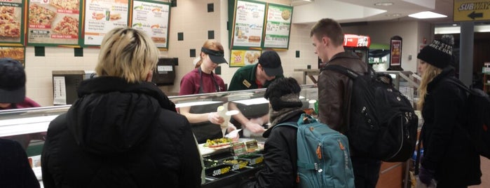 SUBWAY is one of Favorite Hang outs.