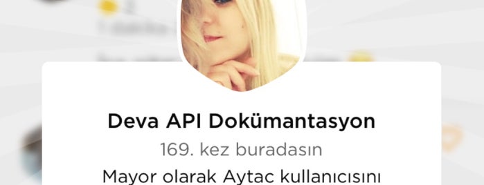 Deva API Dokümantasyon is one of Burç'un Beğendiği Mekanlar.