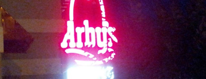 Arby's is one of Has a drive thru.