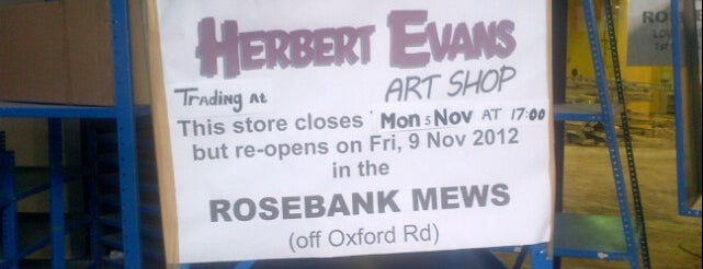 Herbert Evans Art Shop is one of Spezialläden.