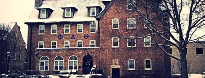Phi Delta Theta is one of Big 10 Conference Phi Delt Chapter Houses.