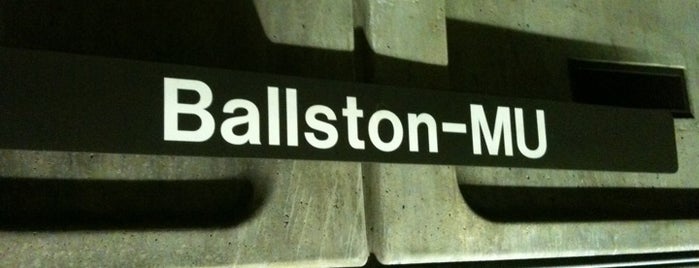 Ballston-MU Metro Station is one of WMATA Train Stations.