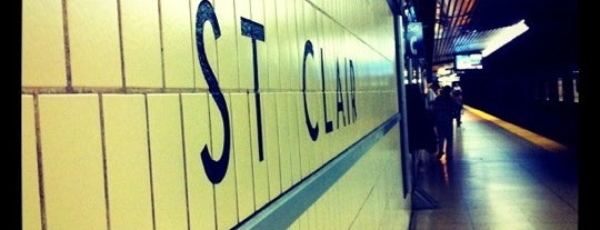St Clair Subway Station is one of Lugares favoritos de Joe.