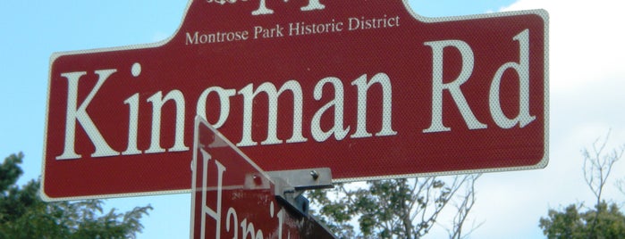 Kingman Road is one of Montrose Park Landmarks.
