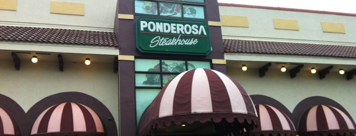 Ponderosa Steakhouse is one of Lugares guardados de Felipe.