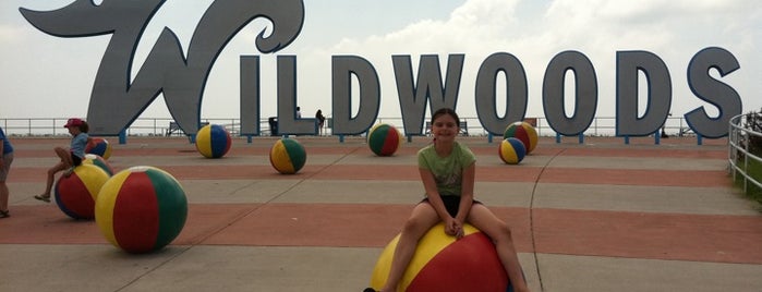 "Wildwoods" Sign is one of Jersey Shore (Cape May County).