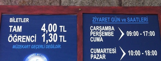 İstanbul Deniz Müzesi is one of İstanbul'daki Müzeler (Museums of Istanbul).
