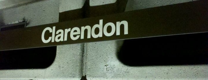 Clarendon Metro Station is one of WMATA Orange Line.