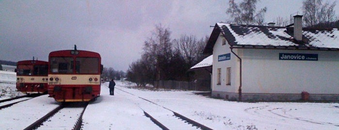 Železniční stanice Janovice u Trutnova is one of Železniční stanice ČR: Ch-J (4/14).