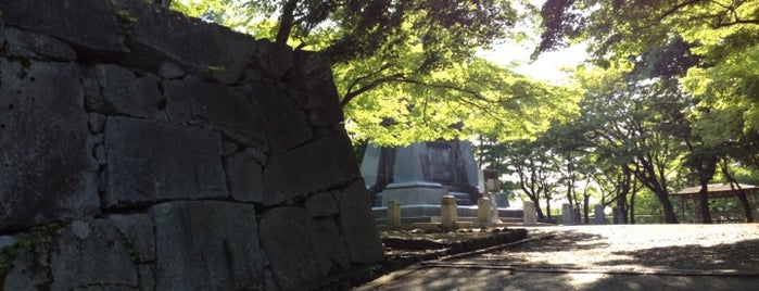 Morioka Castle Site Park (Iwate Park) is one of 日本100名城.