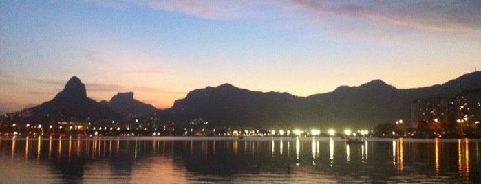 Lagoa Rodrigo de Freitas is one of Rio.