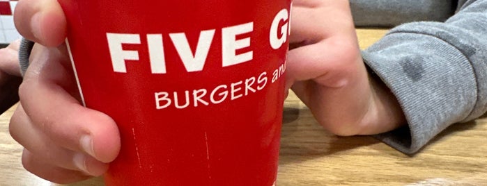 Five Guys is one of Food places.