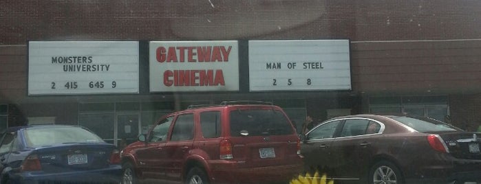 Gateway Cinemas is one of saved locations.