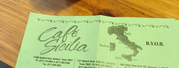 Cafe Sicilia is one of Locais curtidos por Stacy.