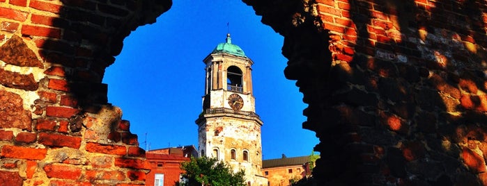 Bell tower of the old cathedral is one of Выборг.