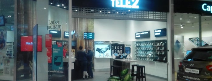 Tele2 (t/c Rīga Plaza) is one of Klientu apkalpošanas centri.