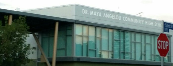 Maya Angelou Community High School is one of Lugares favoritos de Velma.