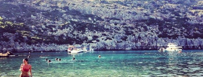 Anthony Quinn Bay is one of Rhodes.