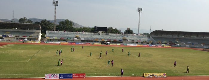 สนามกีฬากลางจังหวัดกาญจนบุรี (กลีบบัว) is one of 2023–24 Thai League 2 Stadium.