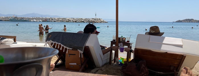 Aspro Galazio is one of Mykonos beach.
