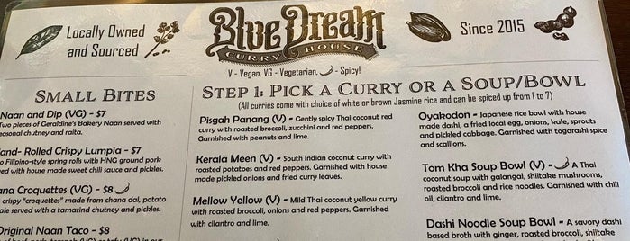 Blue Dream Curry House is one of Asheville eats to try.