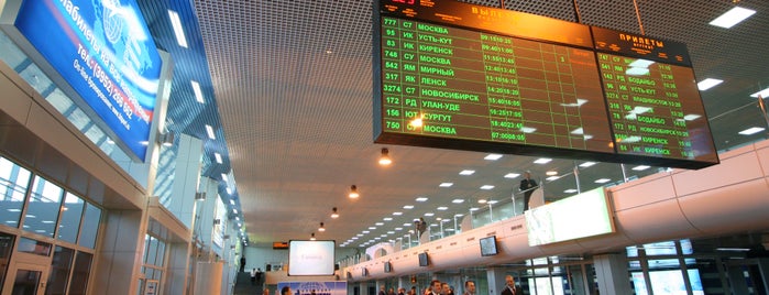 이르쿠츠크 국제공항 (IKT) is one of Аэропорты России.