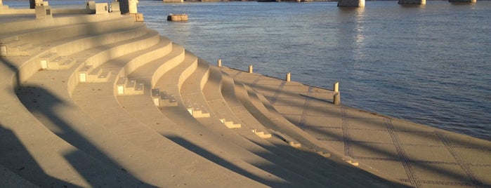 Serpentine Wall at Yeatman's Cove is one of Cincy.
