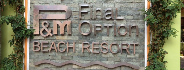 P&M Final Option Beach Resort & German Bistro is one of Gespeicherte Orte von Kimmie.
