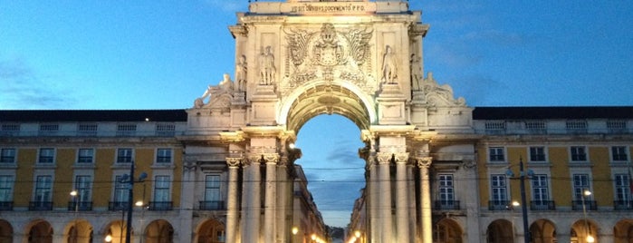 Praça do Comércio (Terreiro do Paço) is one of Lisbon.