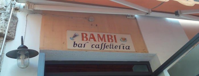 Bambi bar caffetteria is one of Aubrey’s Liked Places.