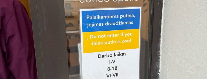 Coffee Spells is one of Best of Vilnius, Lithuania.