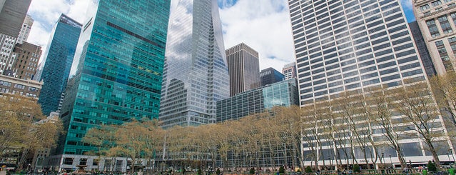 Bryant Park is one of The Fashion District List by Urban Compass.